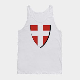 Knight Shield with a transparent holy cross on it Tank Top